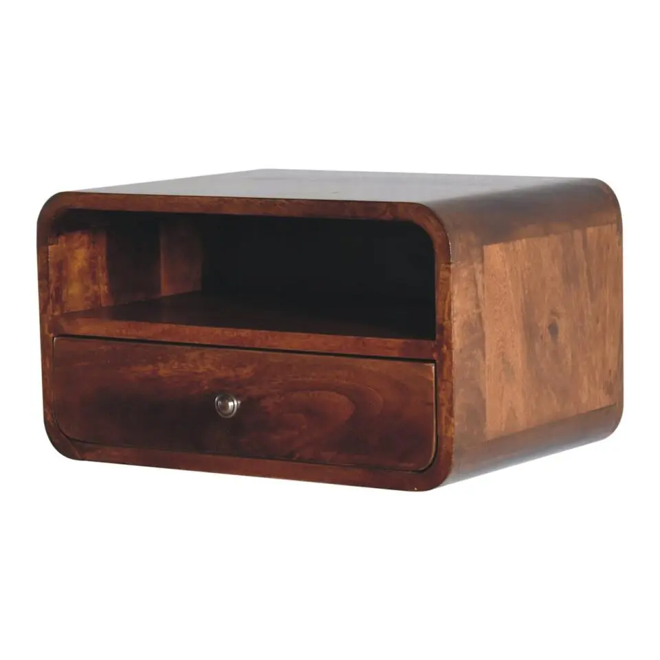 Massief Houten Vloeiende Eiken Sidetable