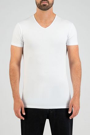 Slater 2-pack Stretch V-hals T-shirt Zwart 6620 kopen