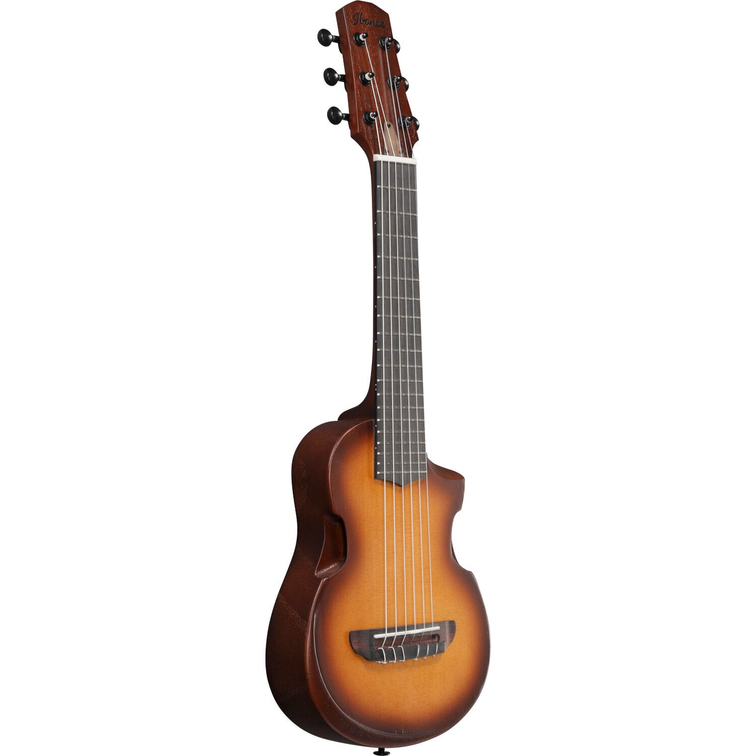Ibanez AUP10N Open Pore Light Brown Sunburst guitalele / piccolo gitaar met gigbag