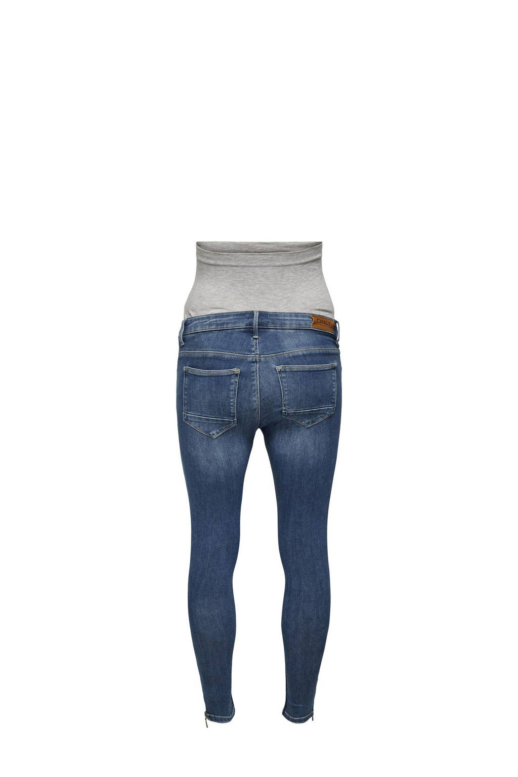 ONLY MATERNITY high zwangerschapskleding skinny jeans medium blue denim