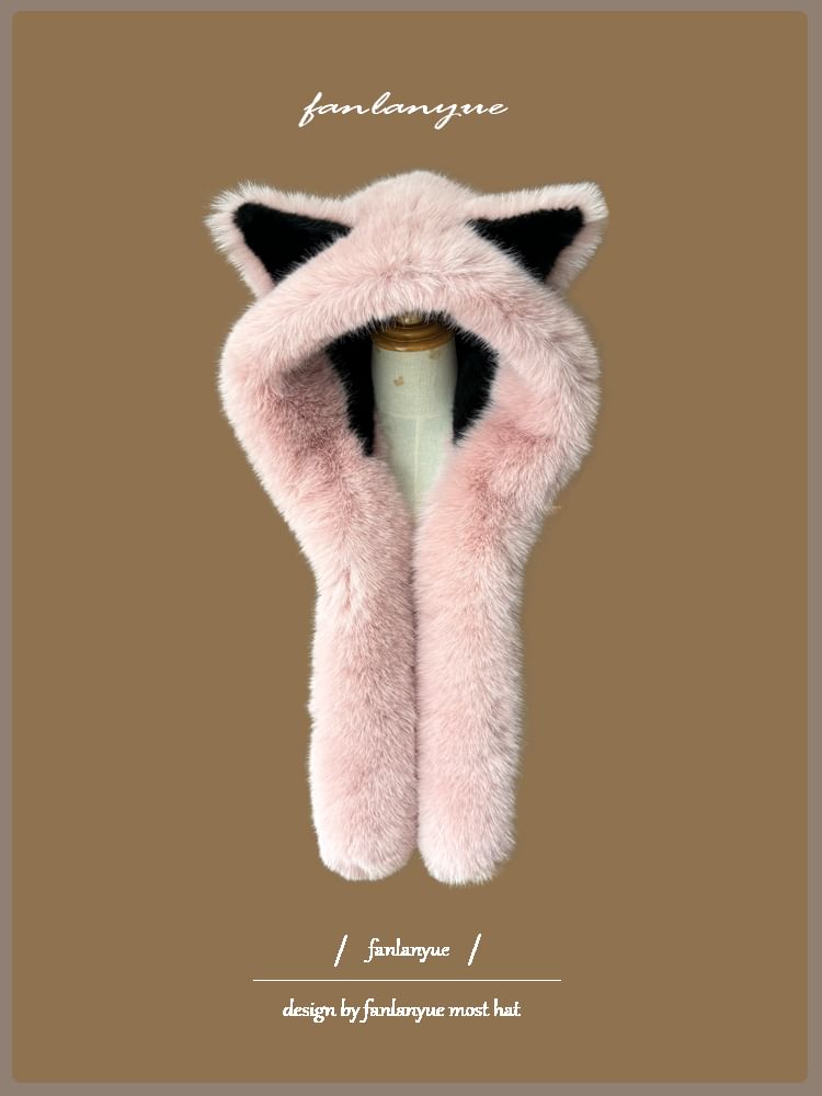 Zaalouk - Fox Ear Scarfed Trapper Hat