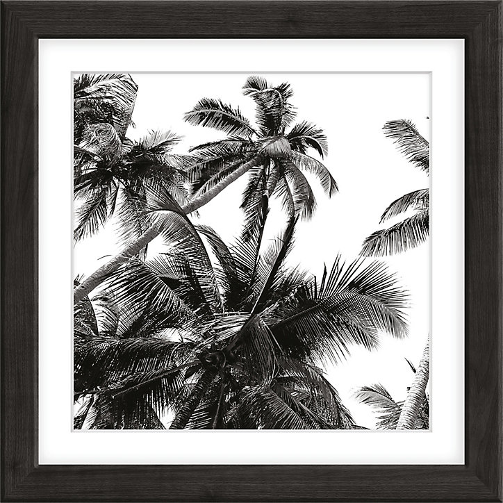 Photo encadrée adhésive Vinyl Way palmiers L.30 x l.30 cm