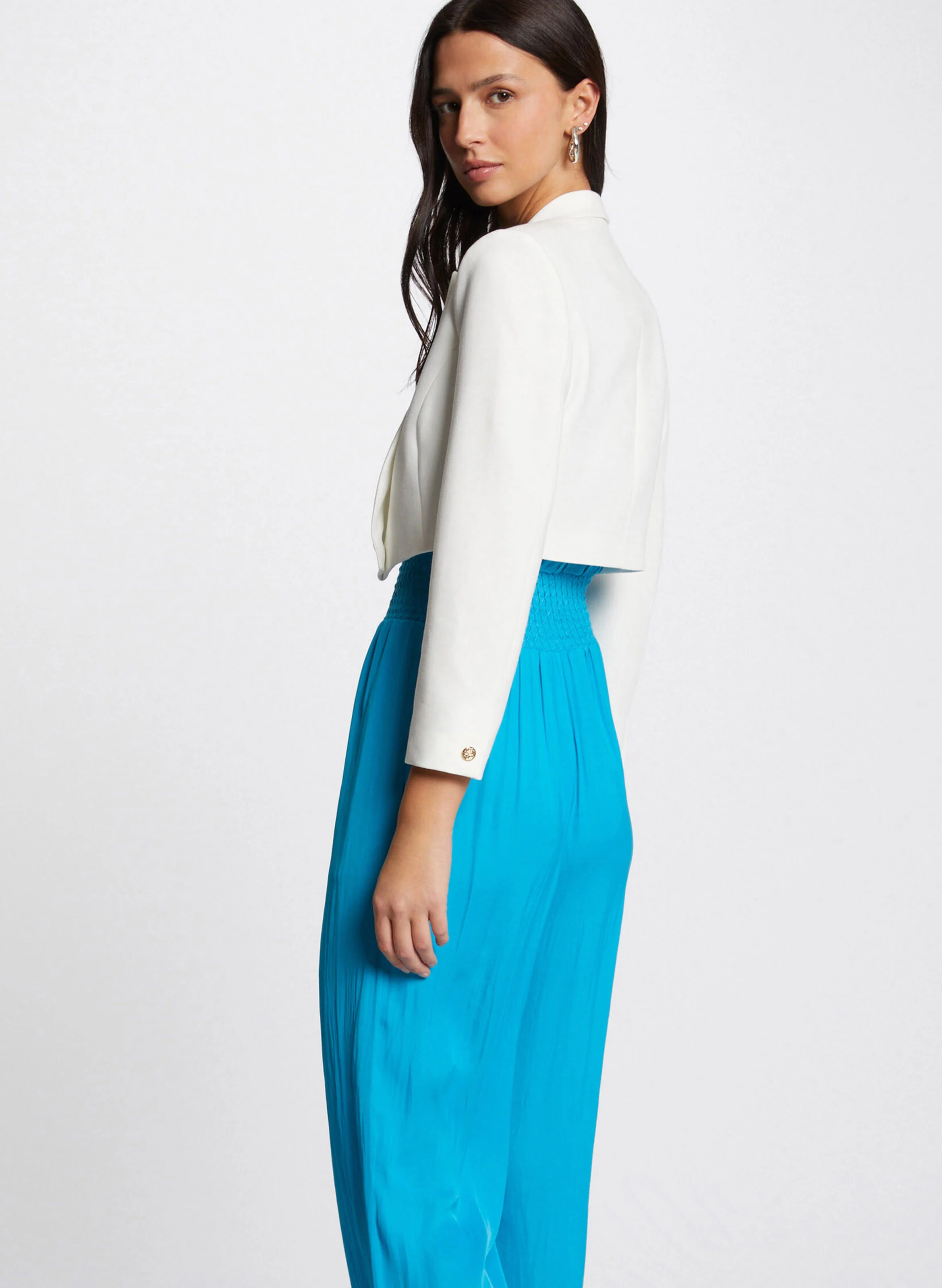 VESPA.F - Veste de tailleur courte| Blanc