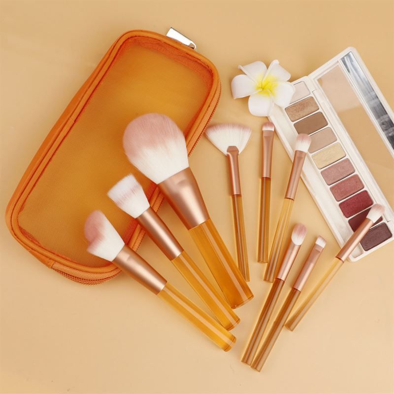 Translucent Perfection Makeup Brush Set - Orange