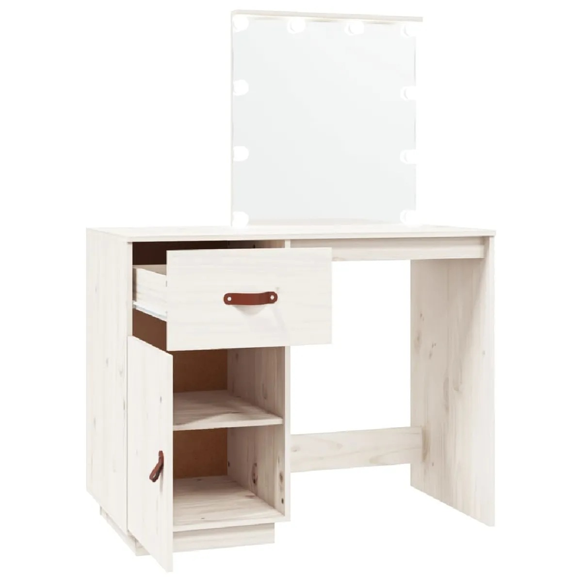Coiffeuse Helloshop26 - Blanc