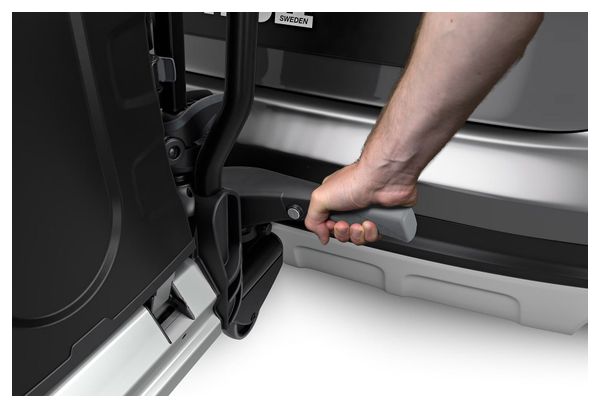Porte-Vélos sur Boule d'Attelage Thule EasyFold XT Prise 13 Broches - 2 Vélos (Compatible E-Bikes) Noir