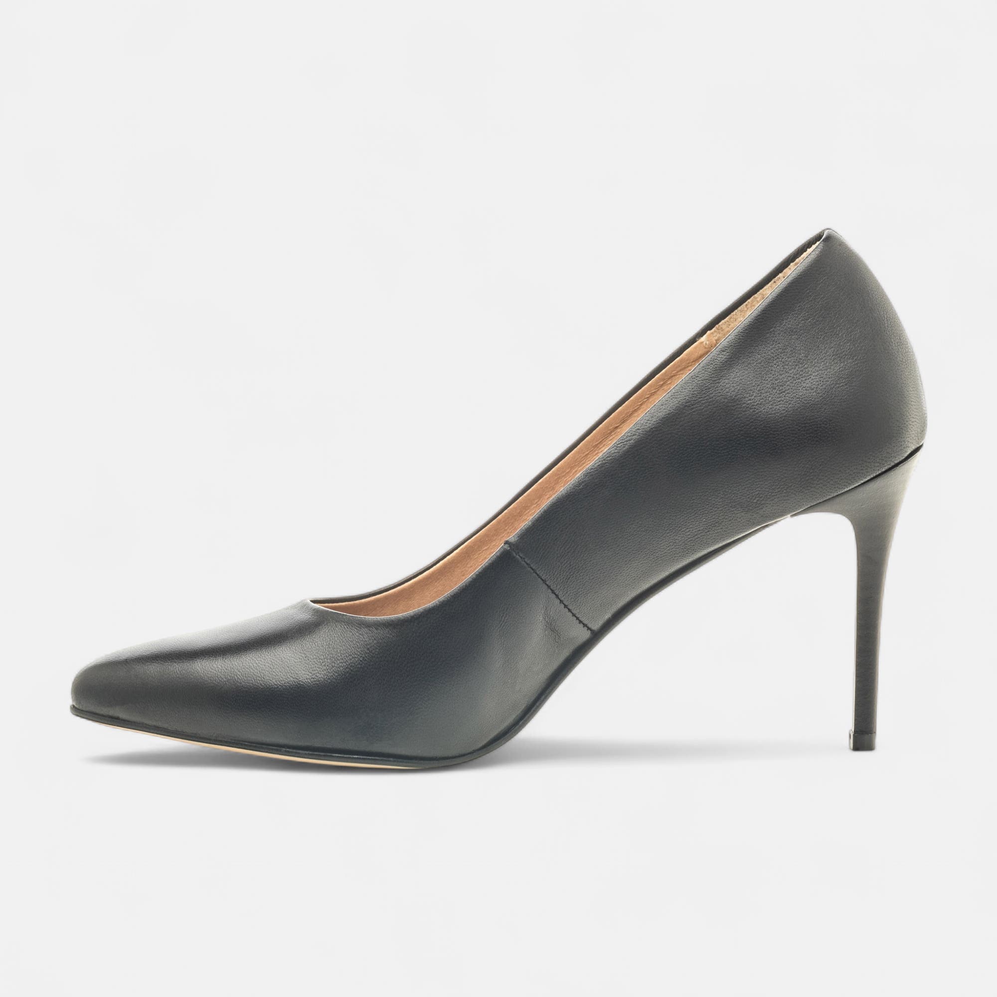 Escarpins à talon Femme en cuir noir