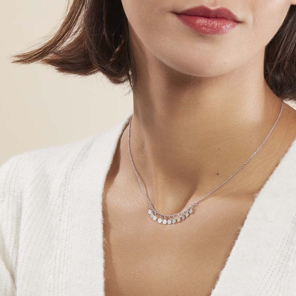 Collier Savahna Argent Blanc