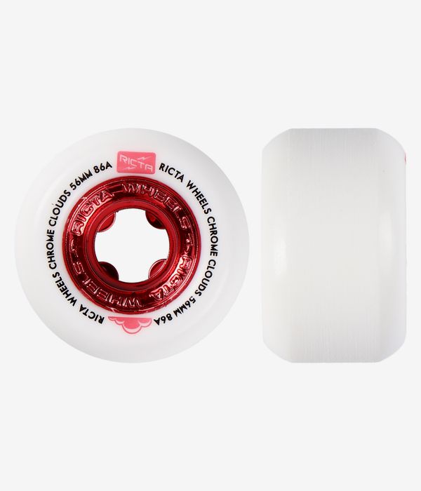 Ricta Chrome Clouds Rollen (red white) 56mm 86A 4er Pack