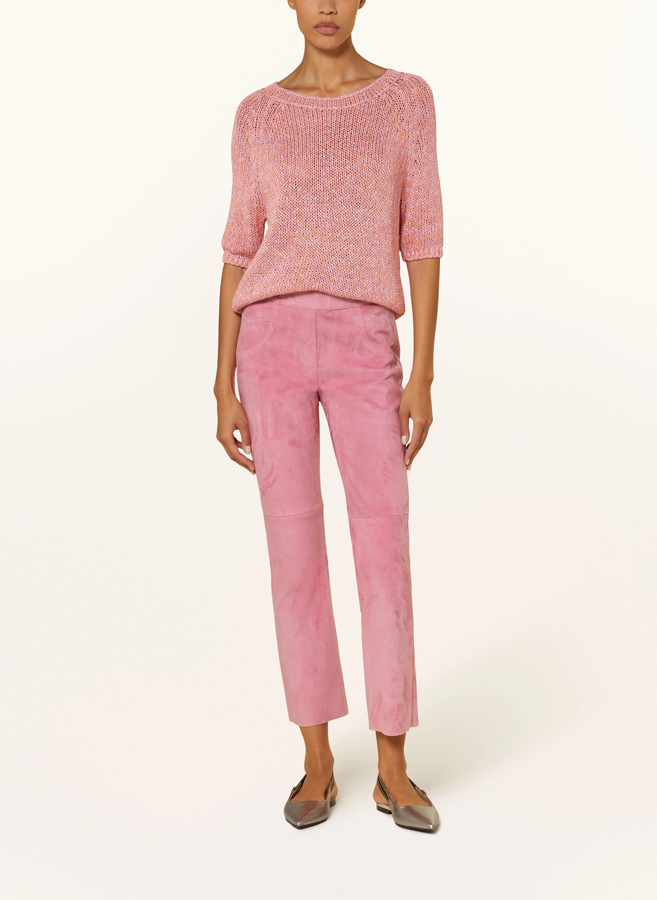 LUISA CERANO Strickshirt mit Leinen