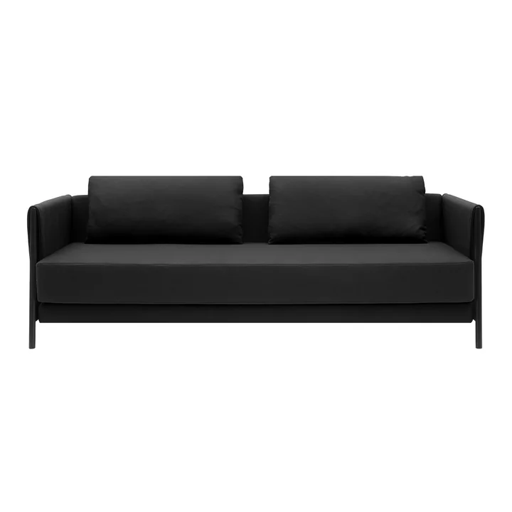 Softline - Madison Schlafsofa, schwarz / Vision sand (446)