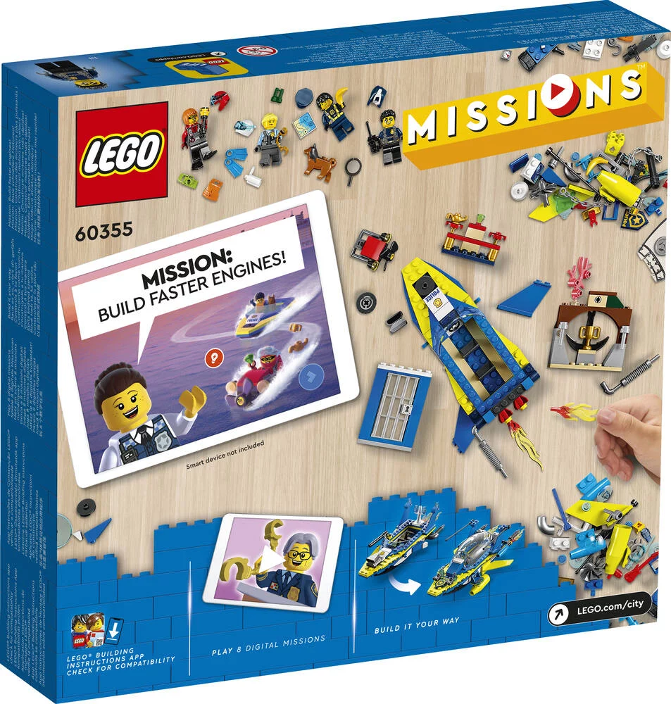 LEGO®CITY 60355 - MISSIONS DES DETECTIVES DE LA POLICE SUR L’EAU