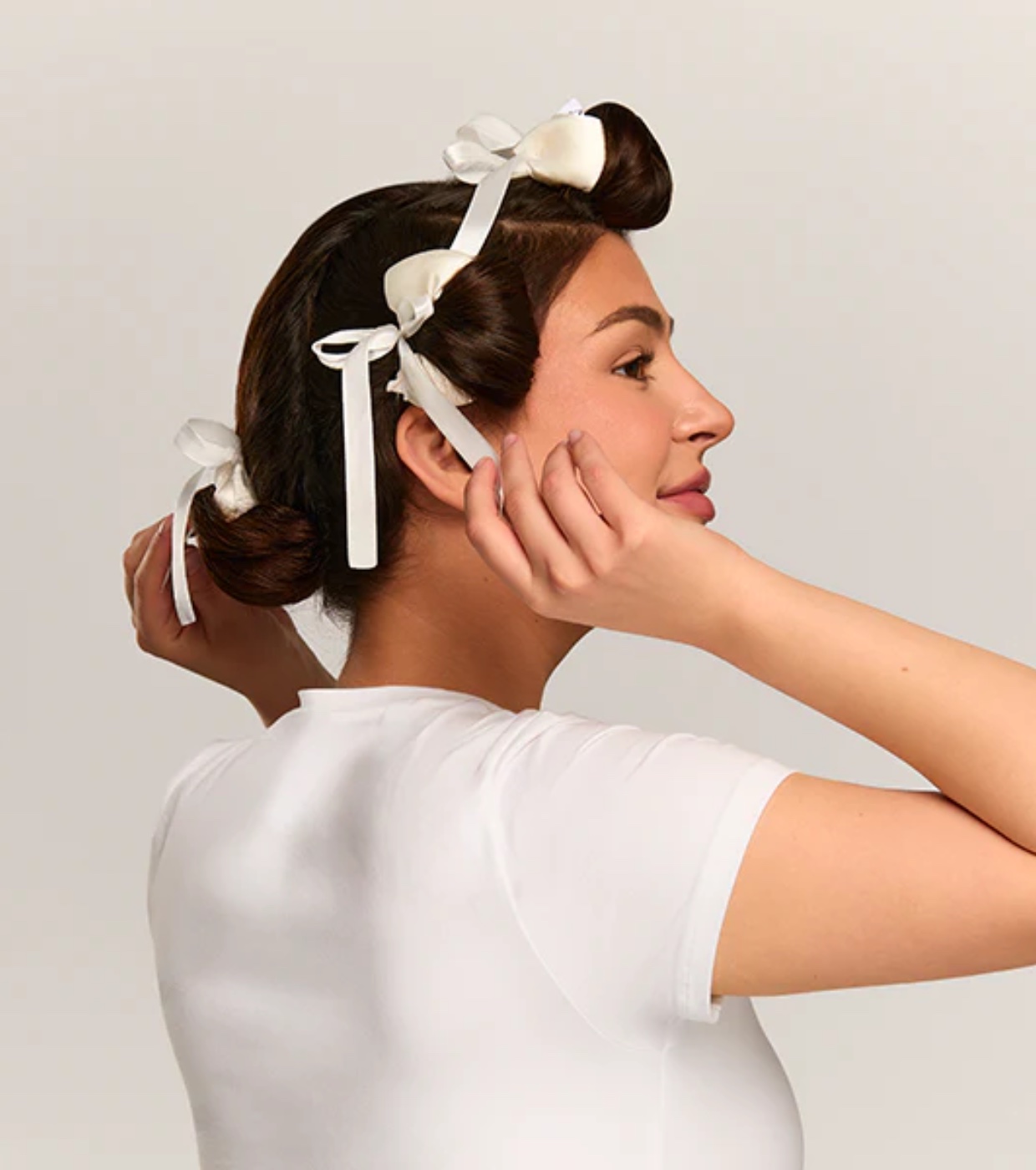 GLOV - Rolos de ondulação de cabelo sem calor Ribbon Rollers - Rosa