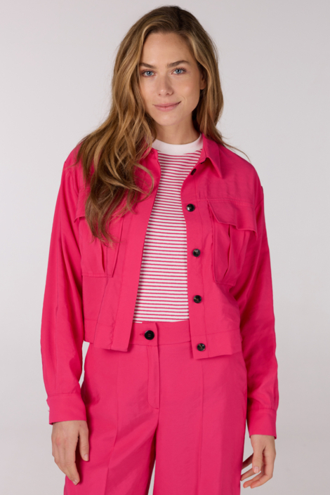 Juffrouw Jansen roze dames jas