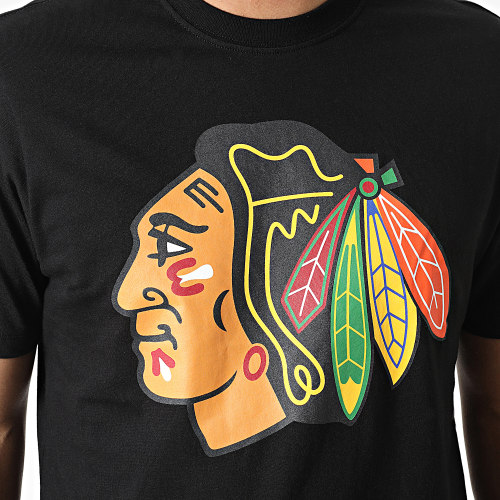 Tee Shirt Chicago Blackhawks Noir
