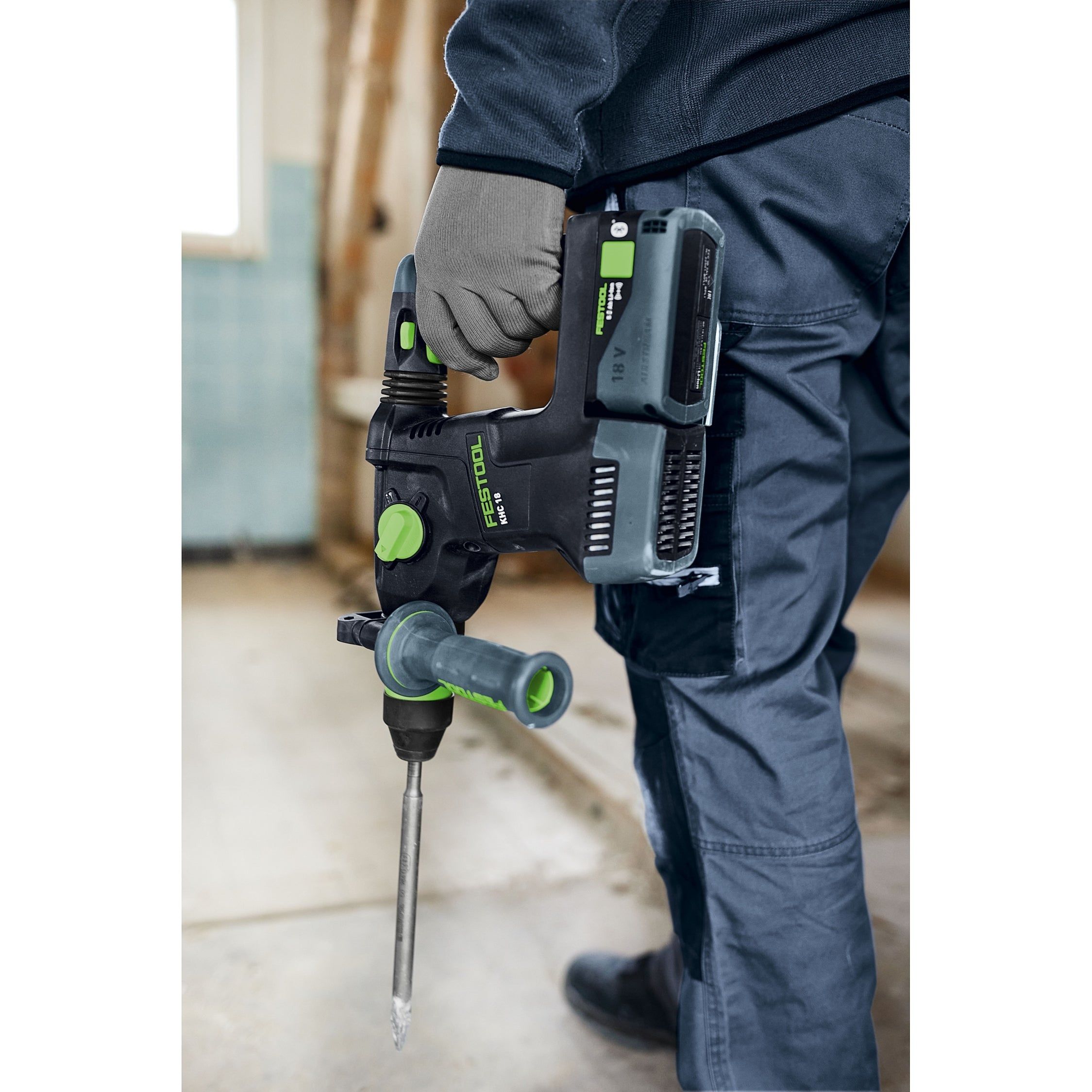 Festool KHC 18 5,0 EBI-Plus Accu combihamer SDS-Plus 2,6J   snelwisselboorkop 18V 5.0Ah in Systainer - 577448