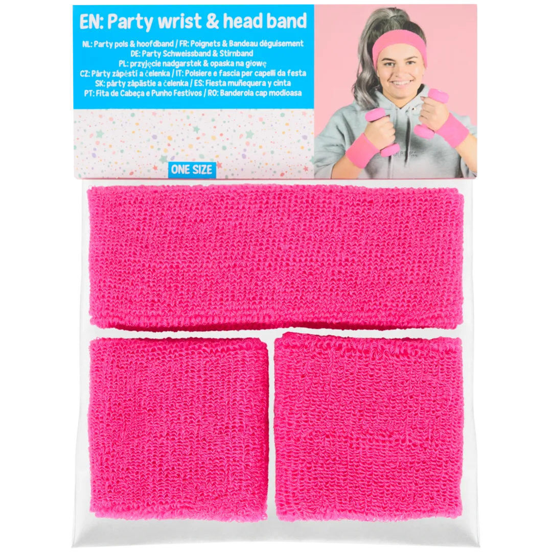 Neon hoofd- en polsband Diverse varianten