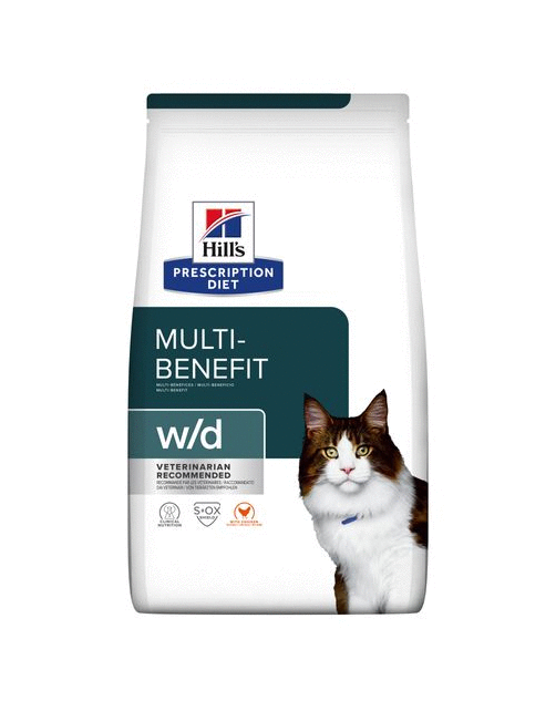 Hill's Prescription Diet W\/D Multi-Benefit - Kattenvoer - Kip 3 kg
