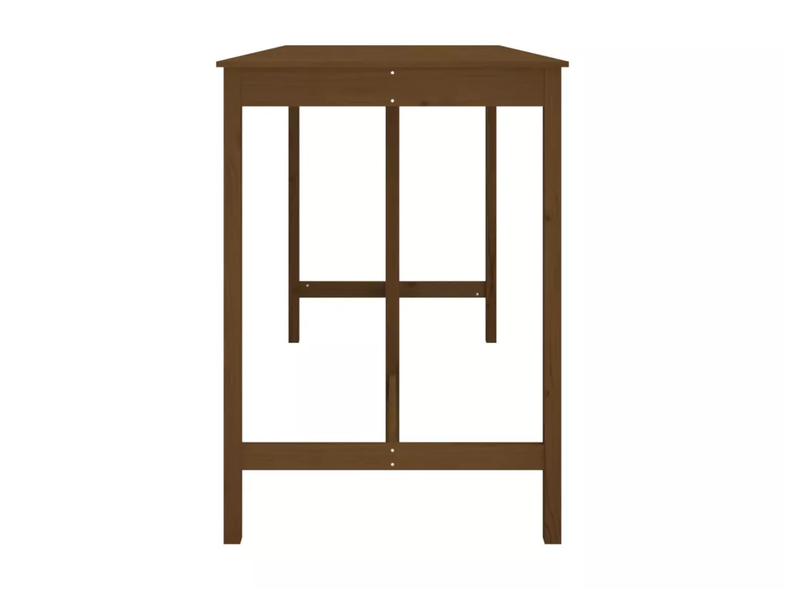 Table de bar Marron miel 180x80x110 cm Bois massif de pin