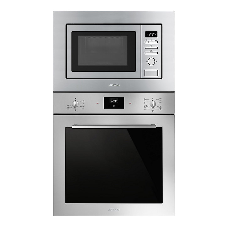 Four micro-ondes encastrable Universel 21L FMI020X Smeg inox