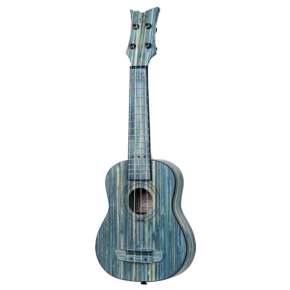 Ortega RUSWB-SO Bamboo Series Soprano Size Ukulele Stonewashed sopraan ukelele met gigbag