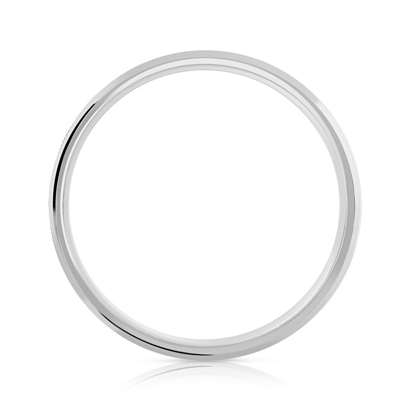Alliance or 750 blanc irisé 4 mm