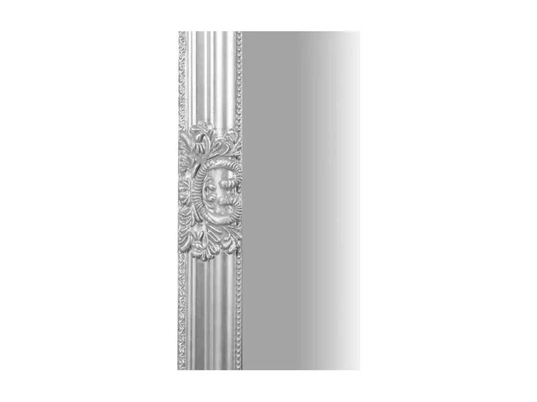 Miroir mural long - Miroir sol et mural cadre bois - 180x4x72 cm