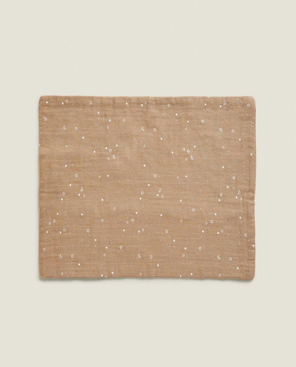 Conjunto de capa de edredom com estampa de luas e estrelas