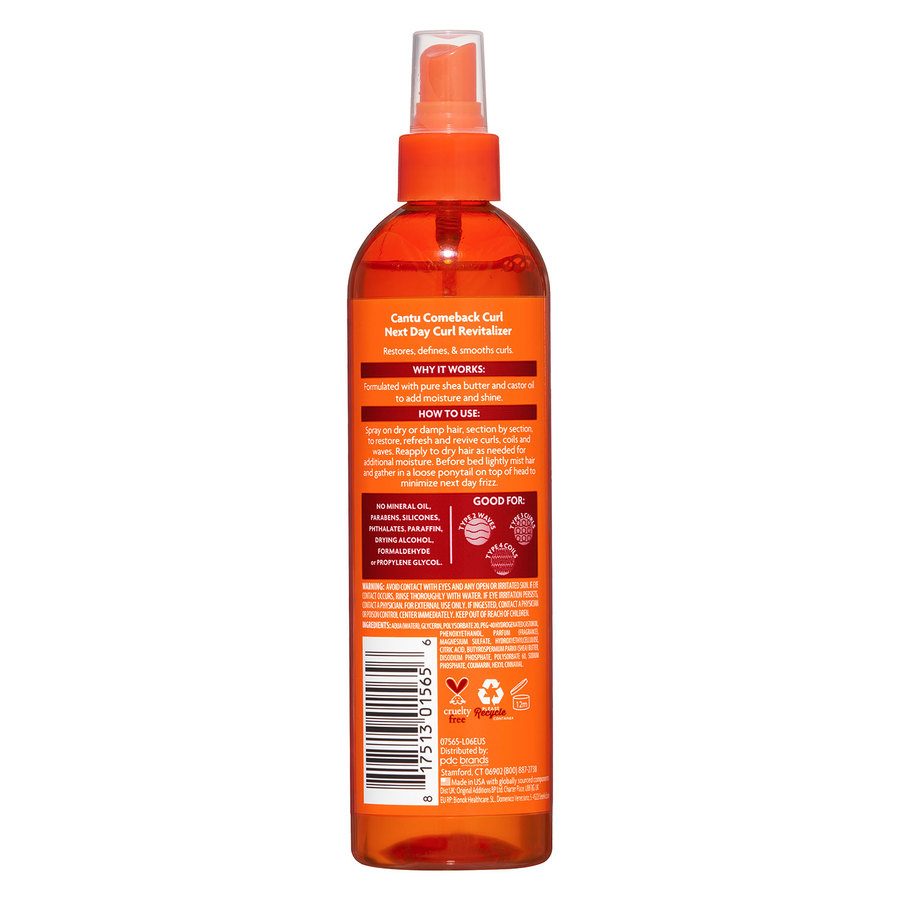 Cantu Shea Butter For Natural Hair Comeback Curl Next Day Curl Revitalizer 355ml