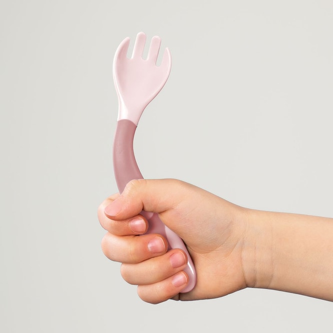 Reer - Lernbesteck 360° biegbar - rosa - 2tlg.