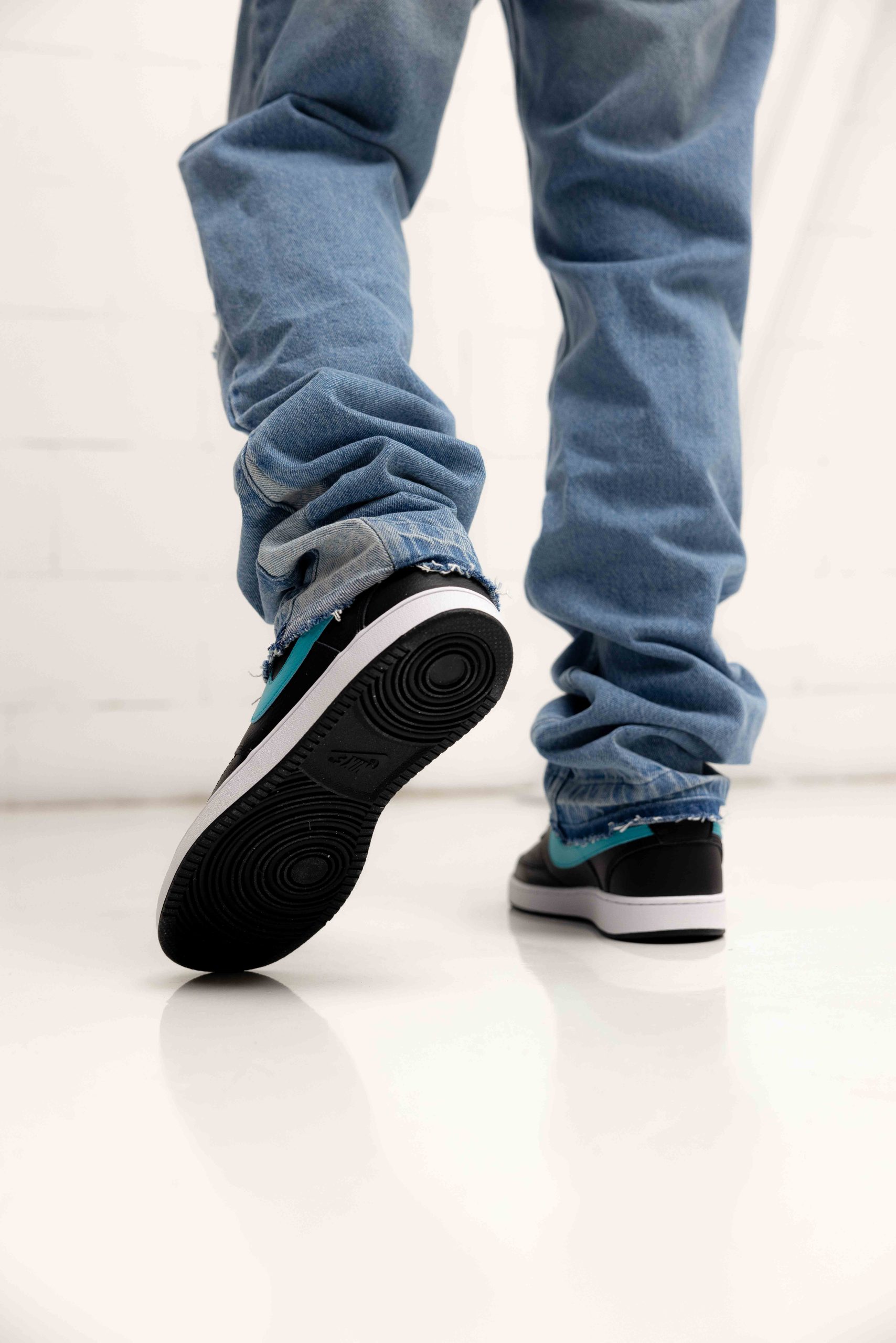 Nike Court Vision Low Zwart/Blauw Heren
