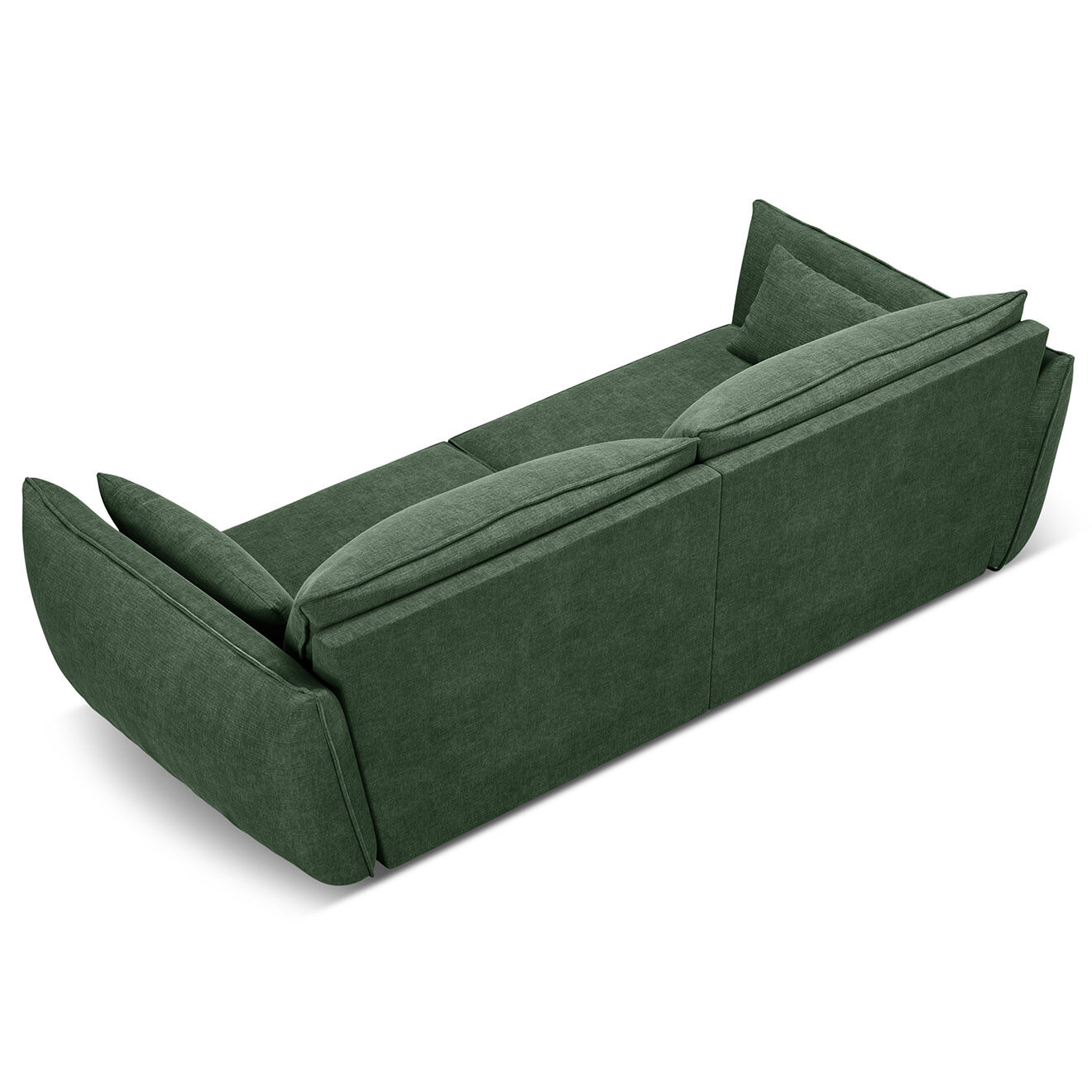 Mazzini Sofas Canapé Vanda 3 Places vert bouteille - 208x100x85 cm