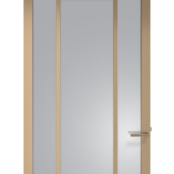 Arne & Bodil binnendeur ABE108 rook glas - metallic brons staallook afwerking