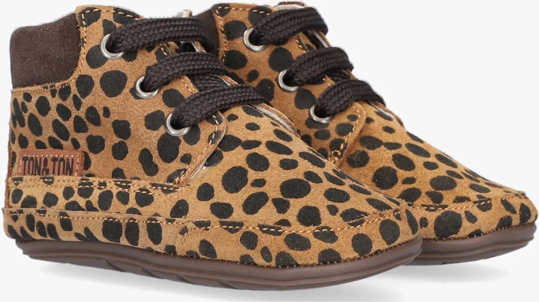 TON & TON bruine ton & ton babyschoenen lief