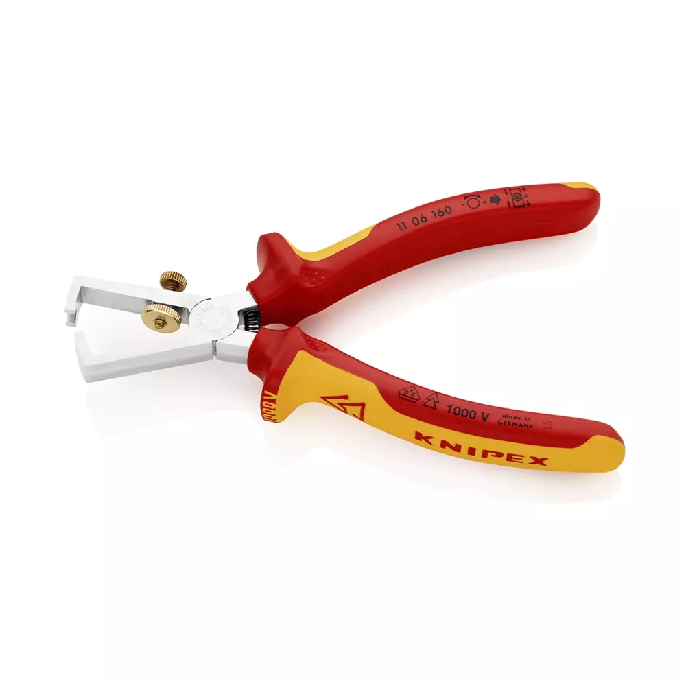 KNIPEX Abisolierzange mit Öffnungsfeder VDE