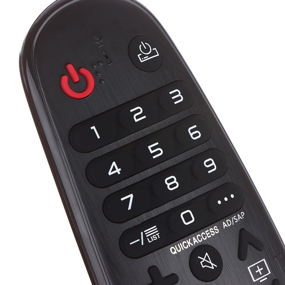 Universal Ersatz Fernbedienung mit 39 Tasten für LG Smart TV Geräte   Netflix / Amazon Prime Taste (LCD / LED / 3D) - Schwarz