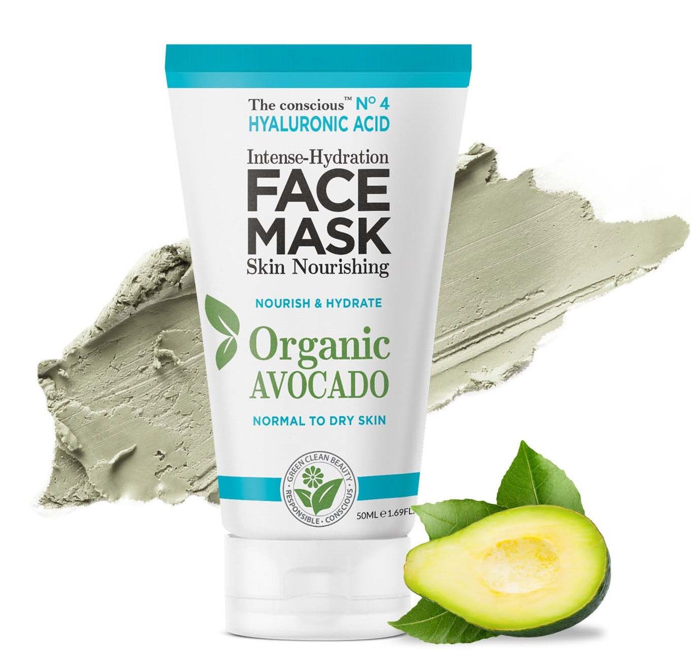 Mascarilla Facial Hidratante con Ácido Hialurónico Mascarillas faciales