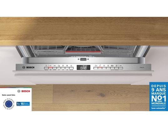BOSCH - Lave vaisselle tout integrable 60 cm SMH4HVX14E, Série 4, Option Séchage Extra