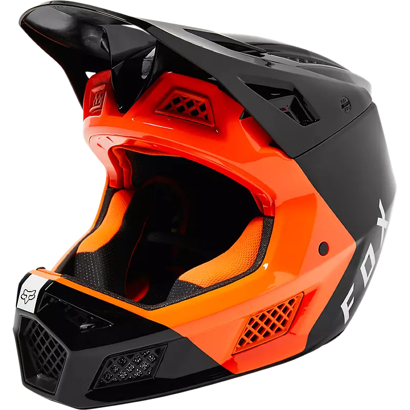 FOX Rampage Pro Carbon Fullface Hjelm Med Mips Sort/Orange