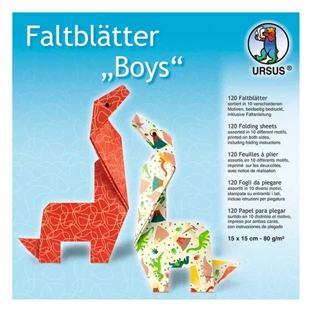 URSUS Faltblätter Boys, 120 Blatt, sortiert