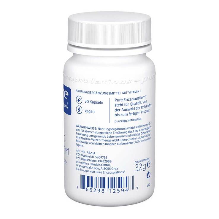 Pure Encapsulations Vitamin C 1000 gepuffert Kapseln , 30 St