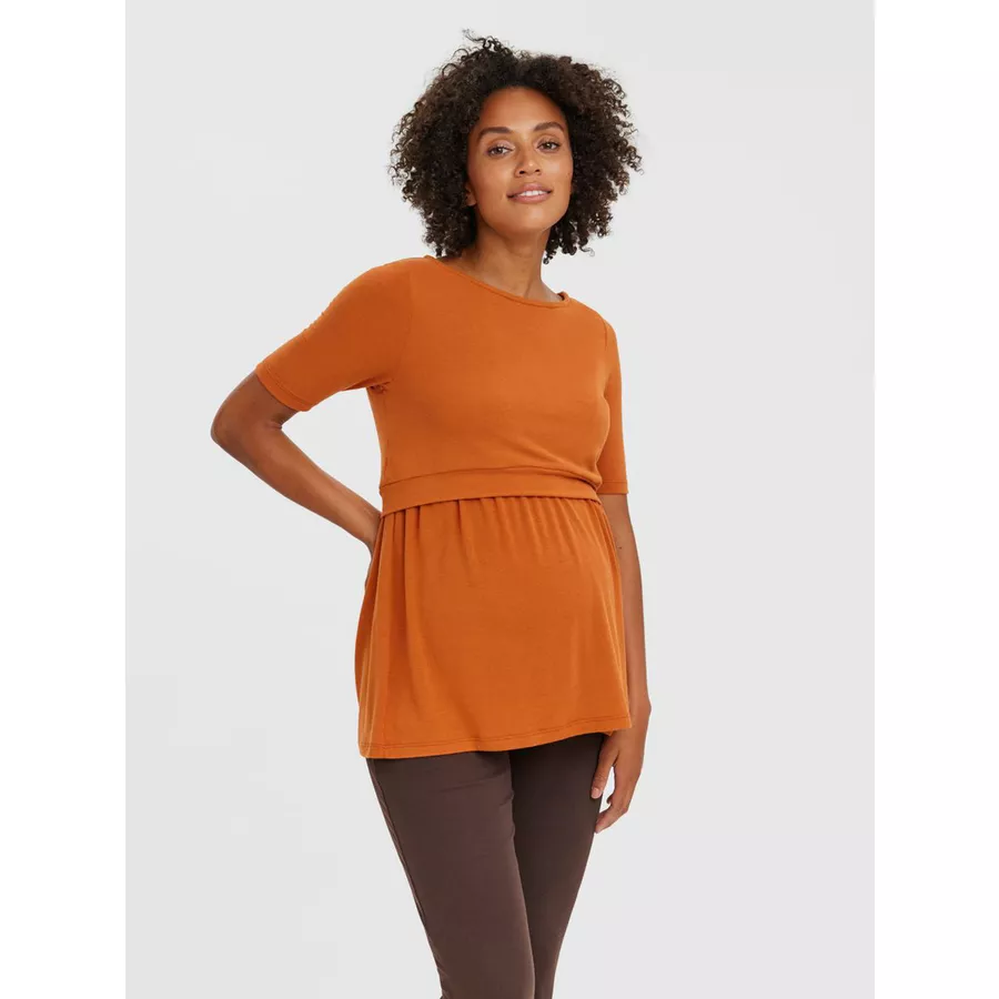 mama;licious Stillshirt MLANABELLA Bombay brown