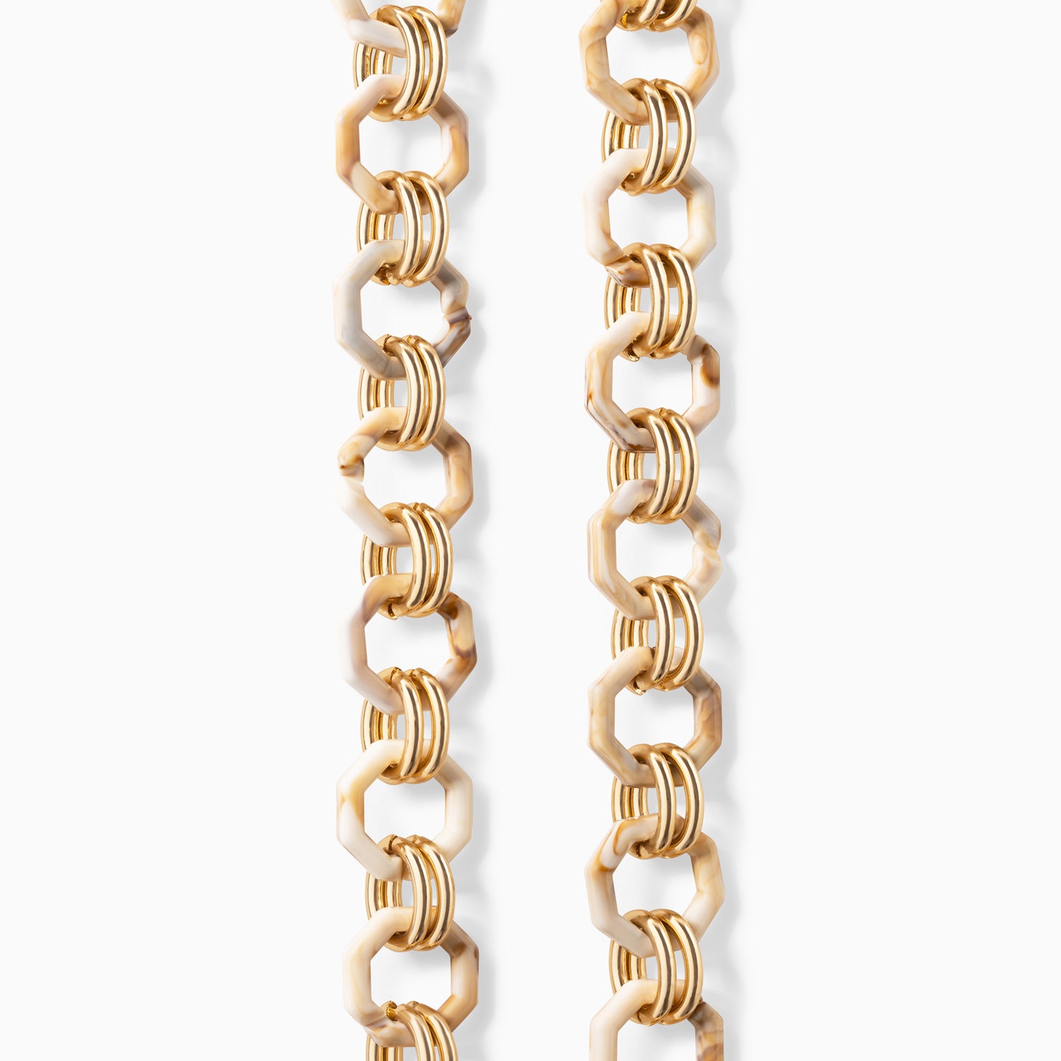 Chaînes de téléphone-Chaîne de téléphone Gina beige marbré