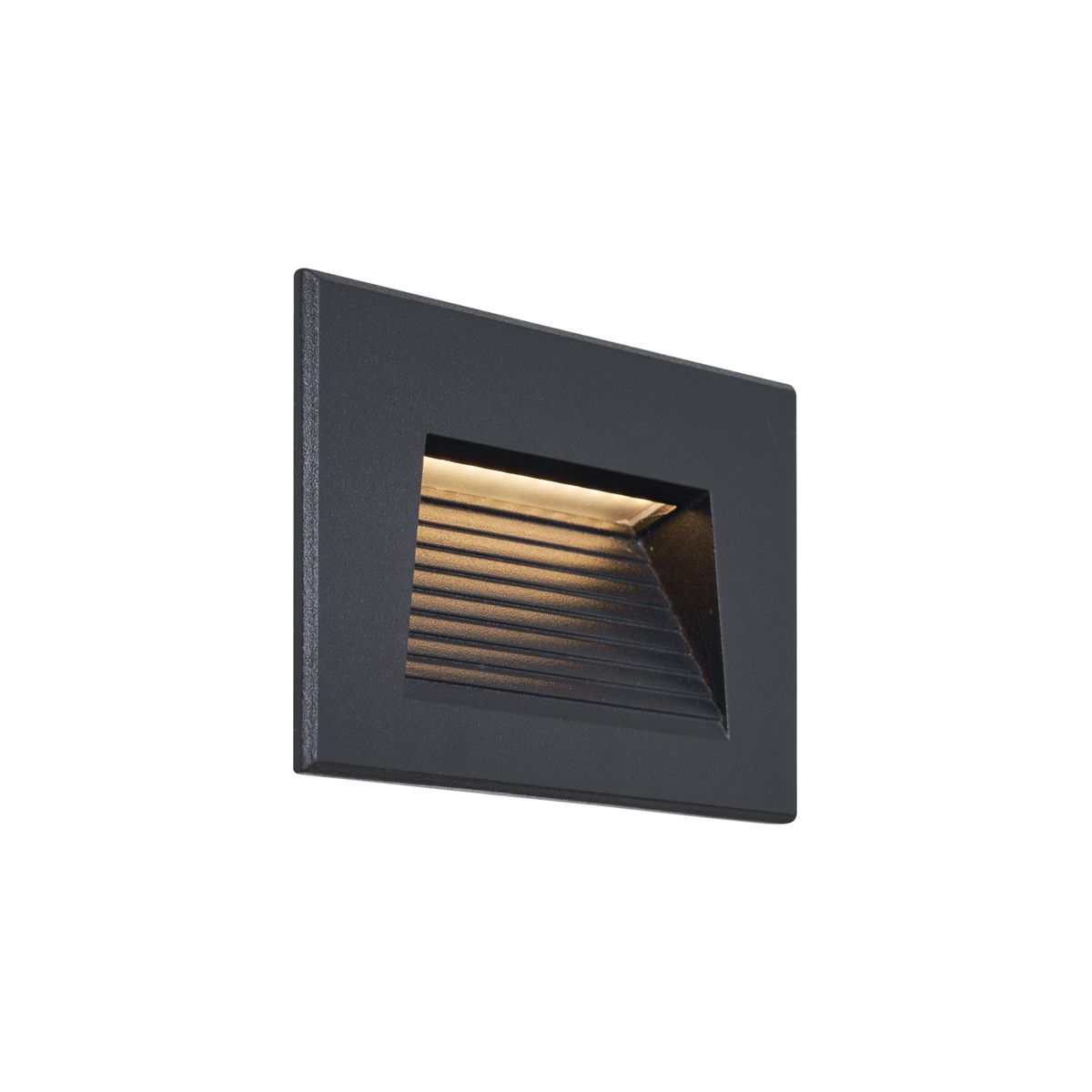 Moderne inbouw wandlamp zwart 11,5cm incl. LED IP65 - Trem