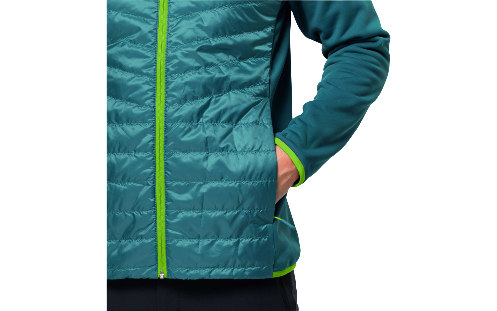 Jack Wolfskin Routeburn Pro Hybrid Herren Übergangsjacke fresh green