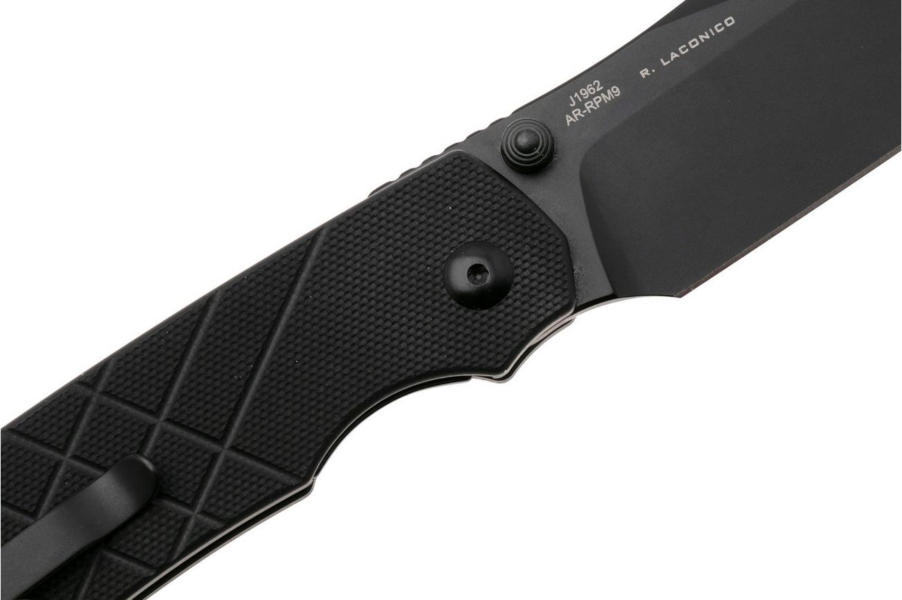 CJRB Kestrel J1962-BBK PVD AR-RPM9, Black G10, zakmes, Ray Laconico design