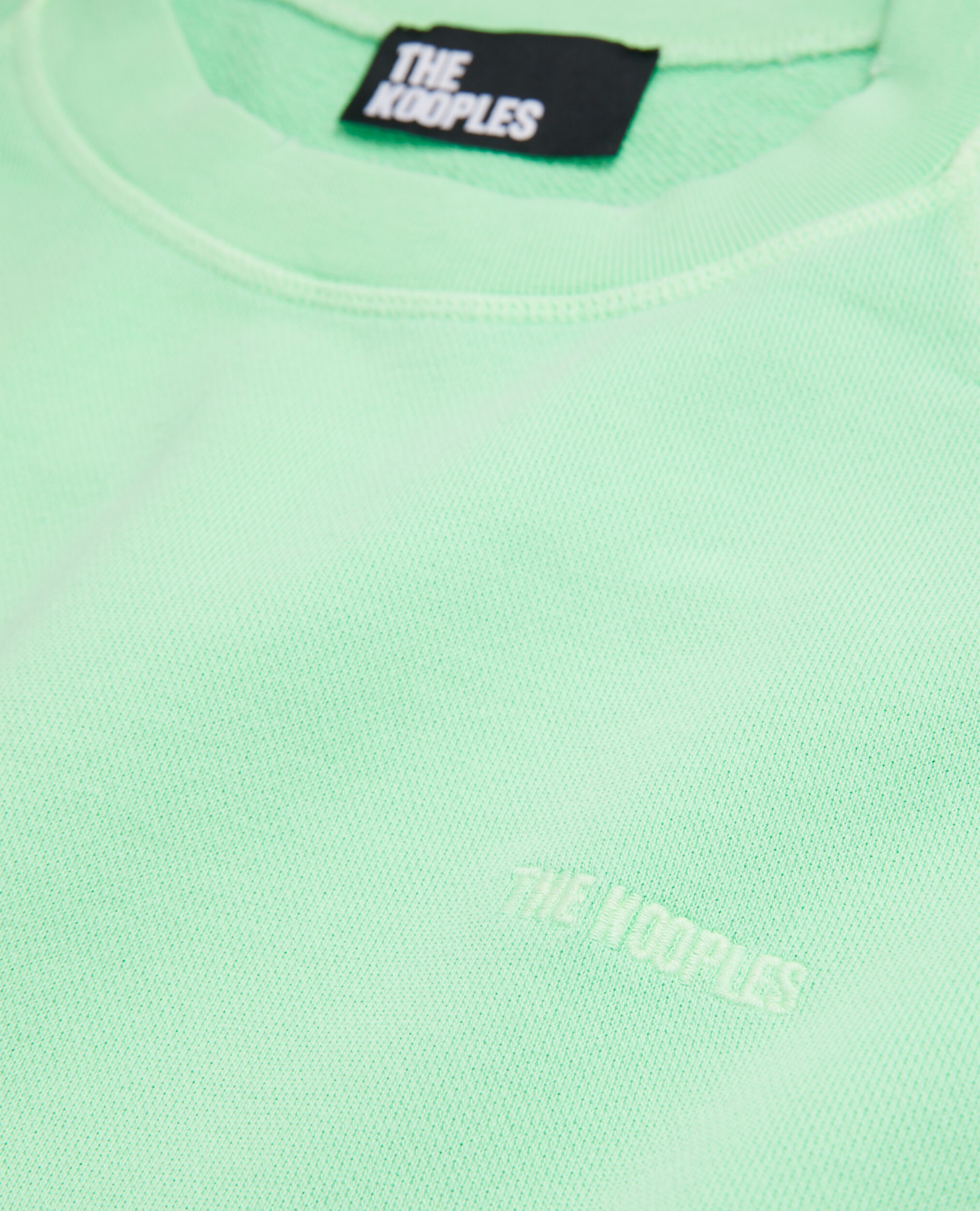 Sweatshirt vert fluo avec logo