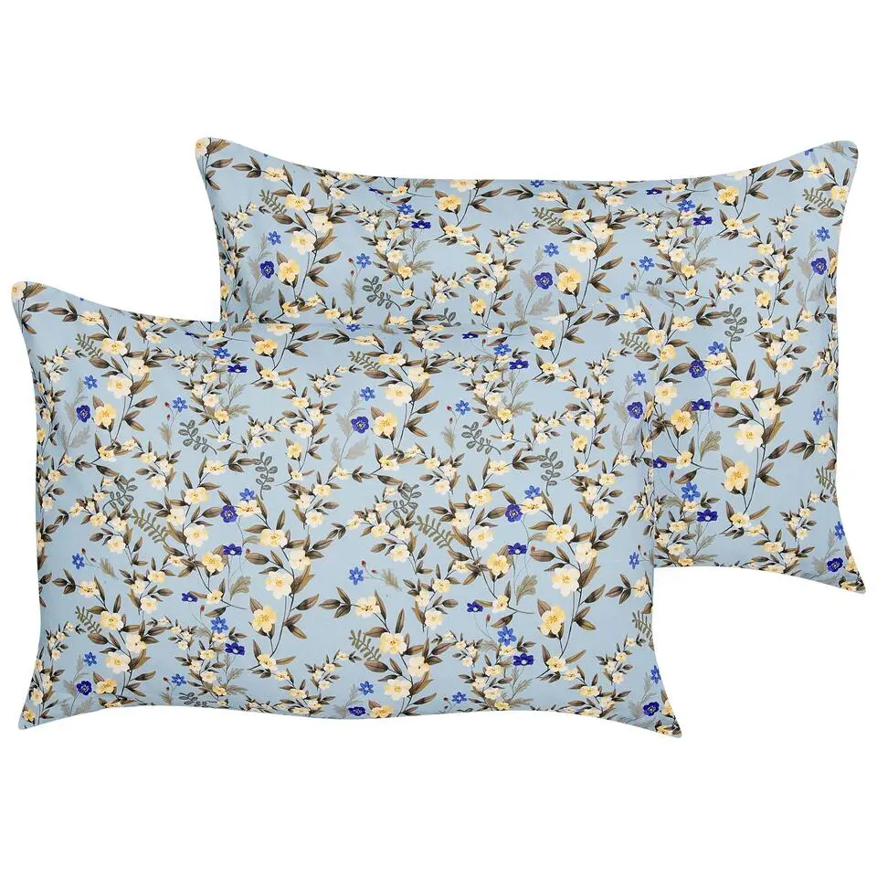 VALLORIA - Buitenkussen set van 2 - Blauw - Polyester