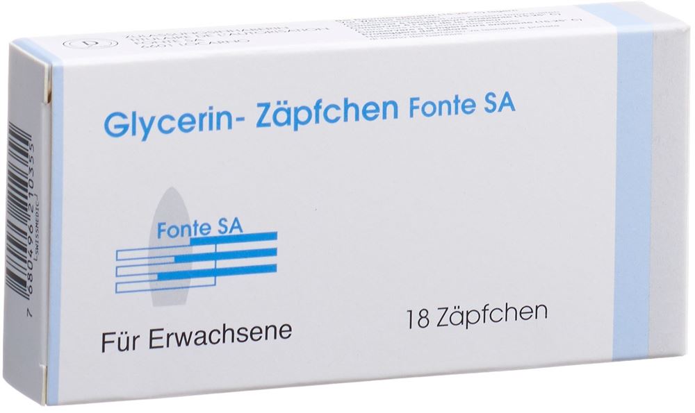 GLYCERINE Fonte<br>18 Stück, Zäpfchen