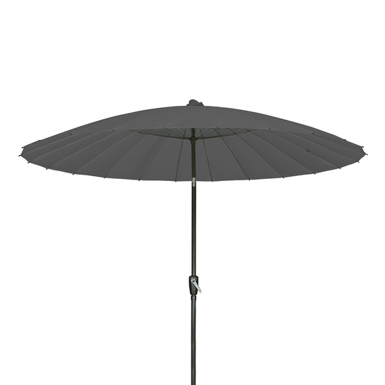 Parasol Shanghai en toile anthracite avec protection UV - D270 cm